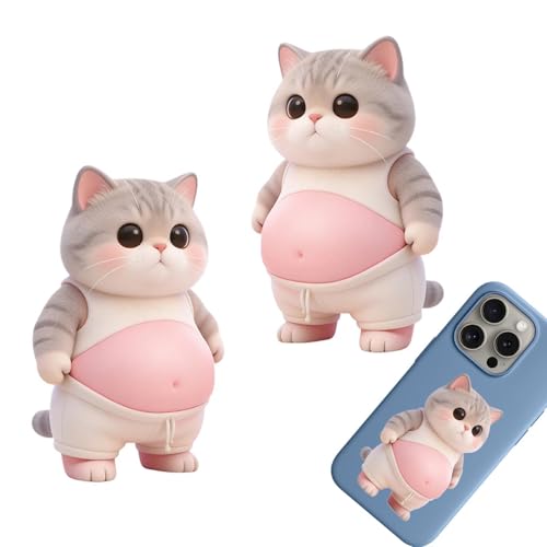 Soft Belly Sticker - 3D Fun Soft Silicone Fidgets, Belly Pinching Squeeze Toys, Decorative Stickers | For Notebooks Car Pencil C