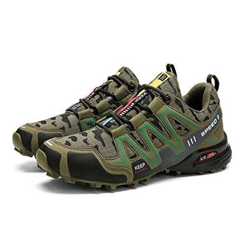 Wanderschuhe Herren Outdoor und Sport Atmungsaktive Netzschuhe Ultraleichte und rutschfeste Arbeitsschuhe Trainer Speed 3