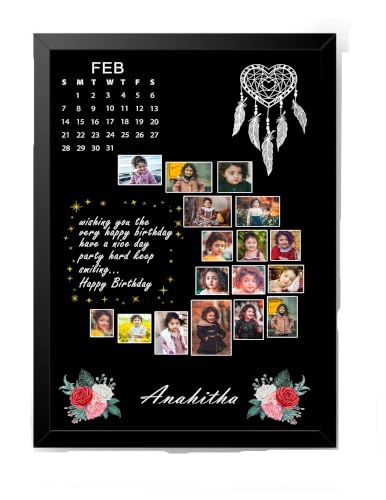 Image of A4 Size Photo Frame For Home and Office Decoration | 8x12 Inches (Black), Rectangular, Black, 1