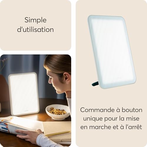 Lumie Vitamin L - Lampe Lumière Du Jour Compacte, 10 000 Lux Tablette De Lumière, Utiliser En Position Portrait Ou Paysage Pour Booster L'énergie Et La Concentration – vue 6
