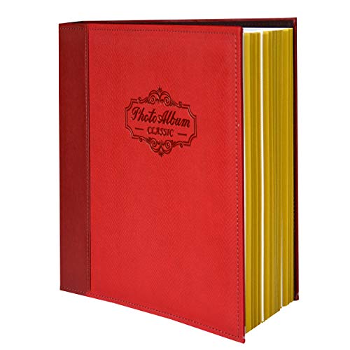 ZOVIEW ART Fotoalbum für Fotos der Größe 3 x 5, 4 x 6, 5 x 7, 6 x 8, 8 x 10, Ledereinband, magnetische selbstklebende… – Bild 3