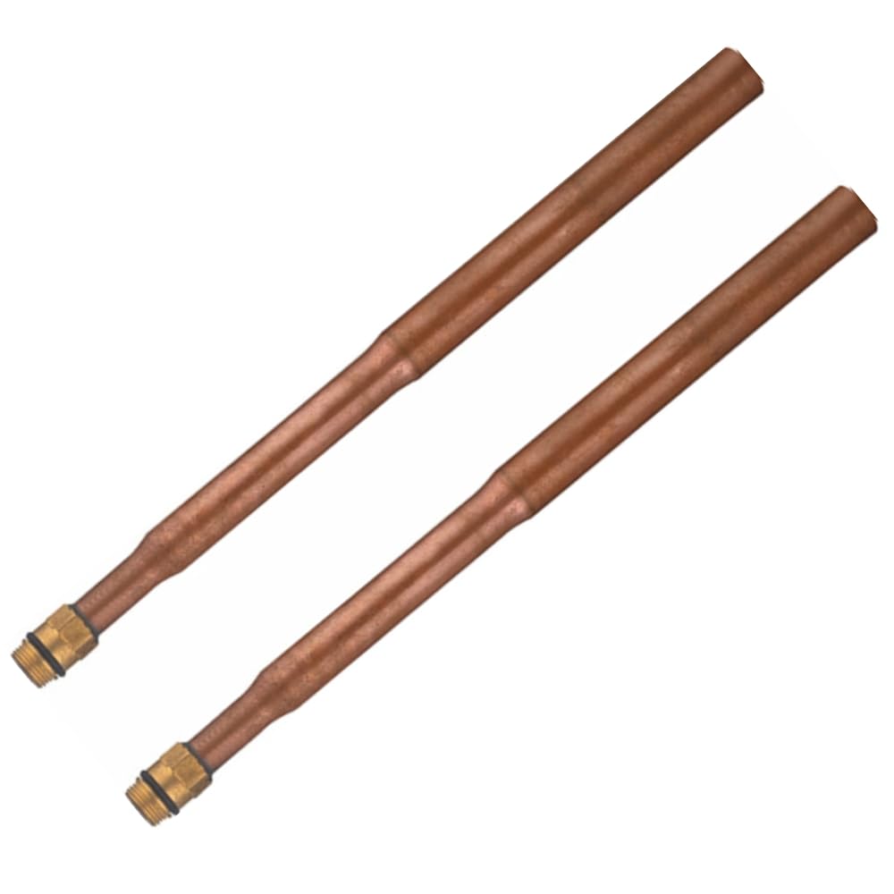 M10 Rigid Copper Tap Tail Connectors 350mm BSP for Plumbing Pipe Connection