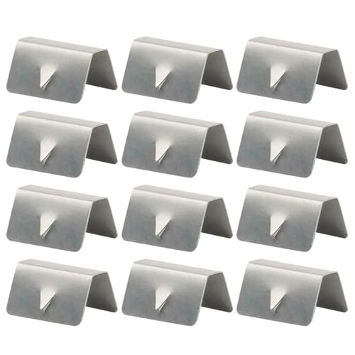 Wind Deflector Clips Wind Rain Deflector Channel Clips Wind/Rain Eyebrow Stainless Steel Car Window Deflectors(100PCS)