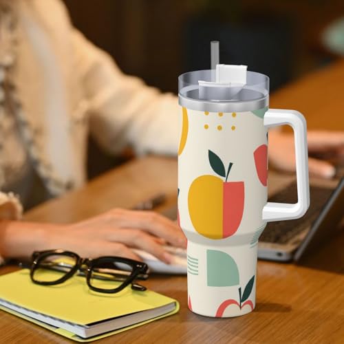 Vaso aislado antiderrame de 40oz con tapa y pajilla para evitar accidentes 8