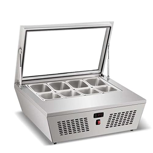 cooler depot Commercial Refrigerated Countertop Sandwich Prep Table Salad Toppings Salsa Bar Refrigerator condiment station 32" 115v -CW-67