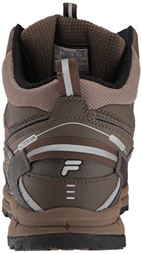 Fila Men's Hail Storm 3 Mid Composite Toe Trail Work Shoes Hiking, Walnut/Major Brown/Gold Fusion, 11 D US