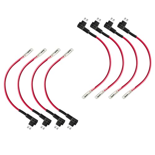 ELCOKITEX 8Pcs Add-a-Circuit Micro 2 Fuse Tap Automotive Replacement APT ATR Blade Fuse Holder 12V Fuse Adapter Jumper Connector for Car/Truck/Boat/RV/SUV CFH-TAPM2-10ATM