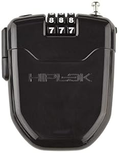 Hiplok Unisex – Erwachsene FLX Kabelschloss, Black, 100cm Schließumfang, HLFLX1AB, Schwarz