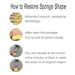 WAFJAMF 30 Pcs Assorted Size Round Sponges Brush Set 4 Sizes DIY Painting Tools- Yellow - Image 2