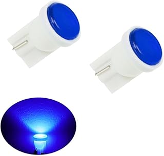 2020 KaberMisr 2020 T10 LED Car Interior Lights, Super Bright Car Dome Map Door License Plate Dashboard Light Chip (COB T10 Blue Light, 2 Pack)