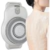 Wall Mounted Back Scrubber, Electric Back Exfoliating Bath Wash Pad, 360 Automatic Rota-Tion, 2-Speed Adjustment, 18CM Large Brush Head, for Shower Wall