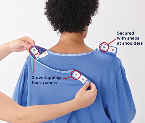 Silverts Open-Back Hospital Gowns for Women – Comfortable, Dignified, Easy Dressing for Seniors & Patients - Embroidered - Image 7