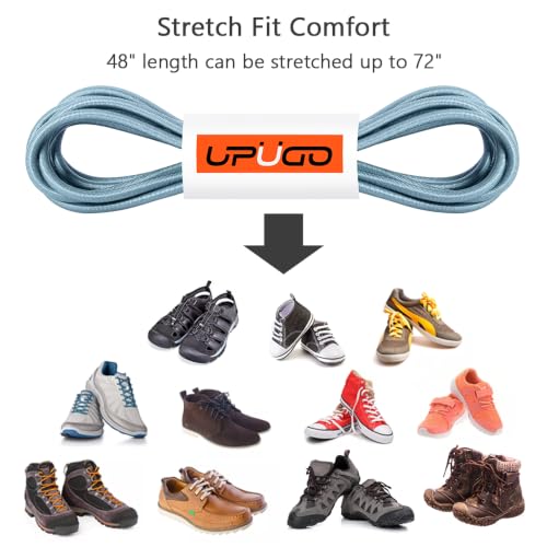 Image of UpUGo Elastic Shoe Laces, No Tie Shoe Laces for All Ages, One Size Fit All