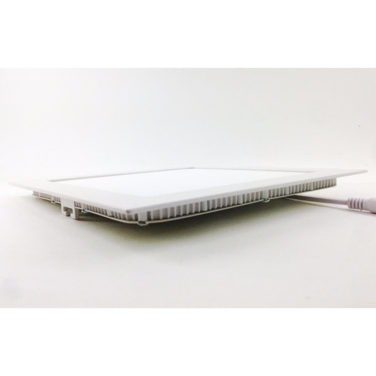 Spot LED Encastrable Carré BLANC 18W - Pack de 10 - Blanc Chaud 2300K - 3500K - SILAMP