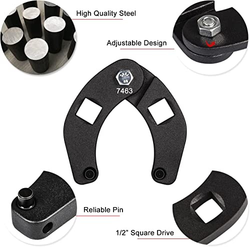 7463 Small Universal Adjustable Gland Nut Wrench Compatible With Hydraulic Cylinder Nuts 3-3/4" On Most Farm And Construction Equipment #TOP2