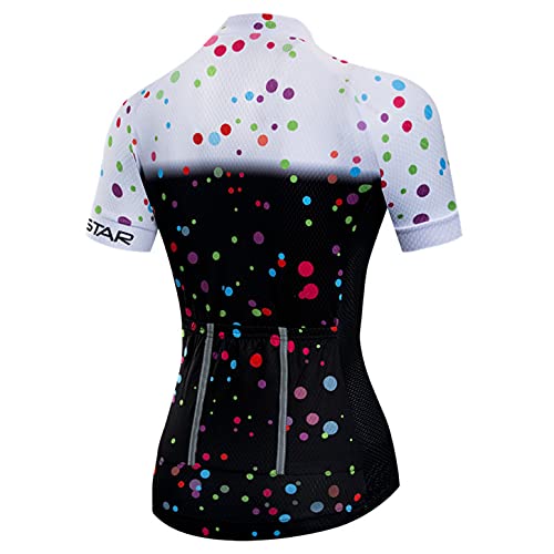 Image of Hotlion Women's Cycling Jersey Tops Summer Bike Shirt Short Sleeve Bicycle Clothing CD5731