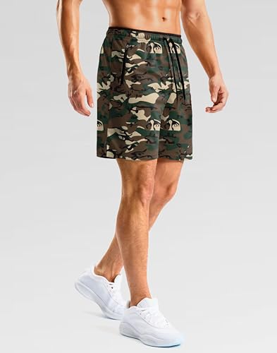 Image of G Gradual Men's Gym Workout Shorts Zipper Pockets 5 inch / 7 inch Quick Dry Breathable Runing Athletic Short for Men