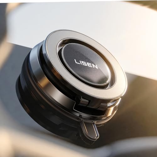 LISEN for Magsafe Car Mount iPhone Car Holder, [All-Metal] Magnetic Phone Holder Car Phone Holder Magnetic [Strong Suction+22xN55] Vacuum Mobile Phone Holder Car Phone Mount for iPhone 17-12