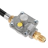 Regulador de 1 pieza con manguera, kit de conversión de gas natural, regulador ajustable 102-B, regulador de gas de 1/2 PSI, apto for válvulas de gas licuado.,práctico
