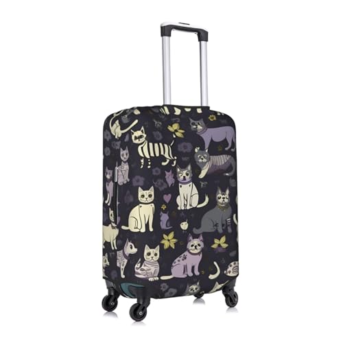 Goth Spooky Tsa Approved Luggage Cover For 18-32 Inch Suitcases Scratch-Resistant Stretch Luggage Cover3