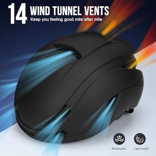 Zamufo Fahrradhelm Damen Herren mit Licht, Fahrradhelm Erwachsene 56-60CM – Ansicht 4