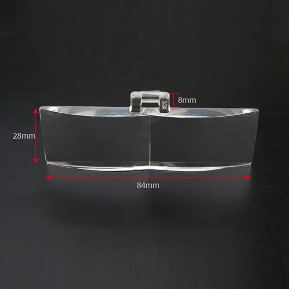 Microscope Kit Optical PMMA Acrylic Lens Set Magnifying Loupe Lenses Head-Mounted Glasses Magnifier Accessories 1.0X 1.5X 2.0X 2.5X 3.5X Lentes Microscope Lens Adapters