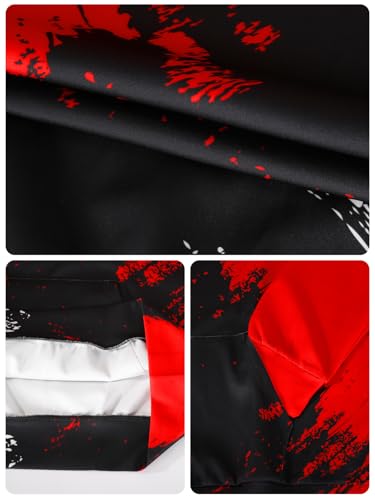 SANKILL Graphic Hoodies for Men Funny Novelty Pullover Sweatshirt Xmas Gifts Black red Anime Hoodie Cool Designs Rapper - Image 4