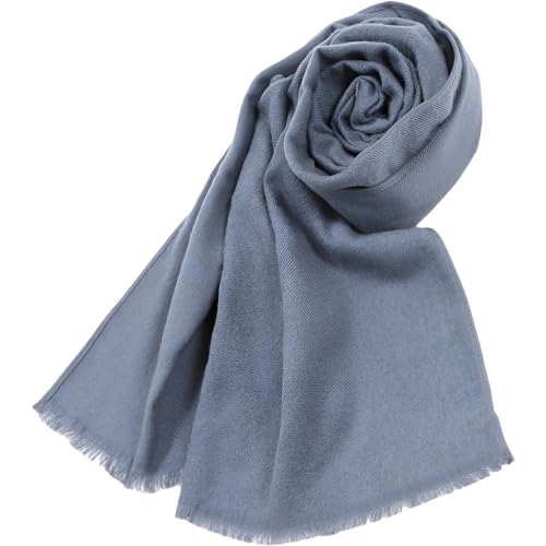[エンプレットベール] 綿100％ お肌に優しい 今治タオル マフラー なめらか あったかい 190cm×30cm 大判 ダークブルー 日本製 チクチクも気にならない ひざ掛け 洗濯し易い 秋冬 レディース メンズ