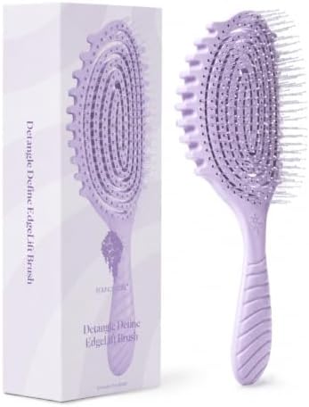 Bounce Curl Detangle Define EdgeLift Brush - Lavender