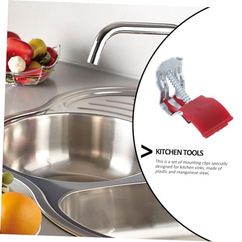Clips de montage d'arc d'évier de cuisine raccords d'évier en acier 10 pcs