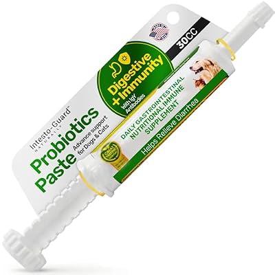 Probiotics Paste for Dogs Prebiotic for Canine, Gut Support, Immune Boost, All Natural with 1 Billion per ML Includes (MOS)+ Beta Glucans + D-Mannose, No Animal by-Products - 30ML Single Tube