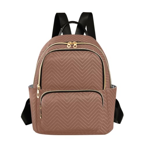 Image of ALAZA Brown Small Backpack Purse for Women Travel Bag Fashion Daypack Back Pack Shoulder Bag