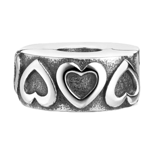 Tope de plata de ley 925 MATERIA con corazones para lucir en tus eventos diarios