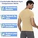 SPVISE Beige Short Sleeve Tight Compression Shirts for Men, Quick Dry Cooling Sport Yoga T-Shirt, Athletic Workout Base Layer