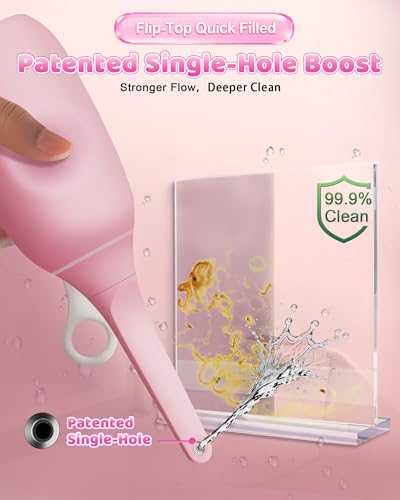 Portable Bidet 400ml - Travel Peri Bottle for Postpartum Recovery | Easy-Fill Design & Hook Storage | Medical-Grade BPA-Free | Ideal for Postpartum Recovery, Feminine Hygiene & Travel — view 3
