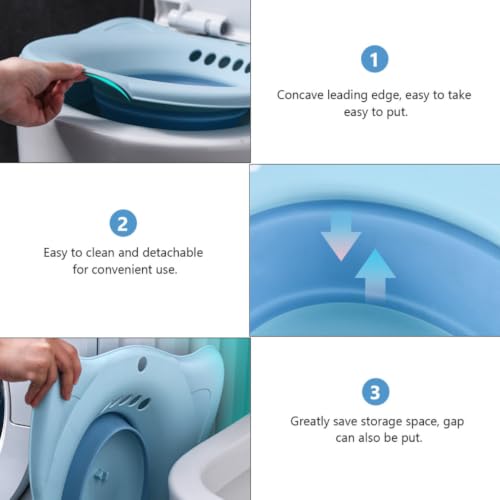 Bidé plegable para baño azul de PP TPR ideal para embarazadas 6