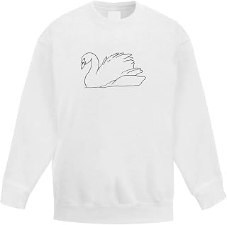 Azeeda 'Swan' Kid's Sweatshirt/Jumper (12-13 Years) (KW00044213)