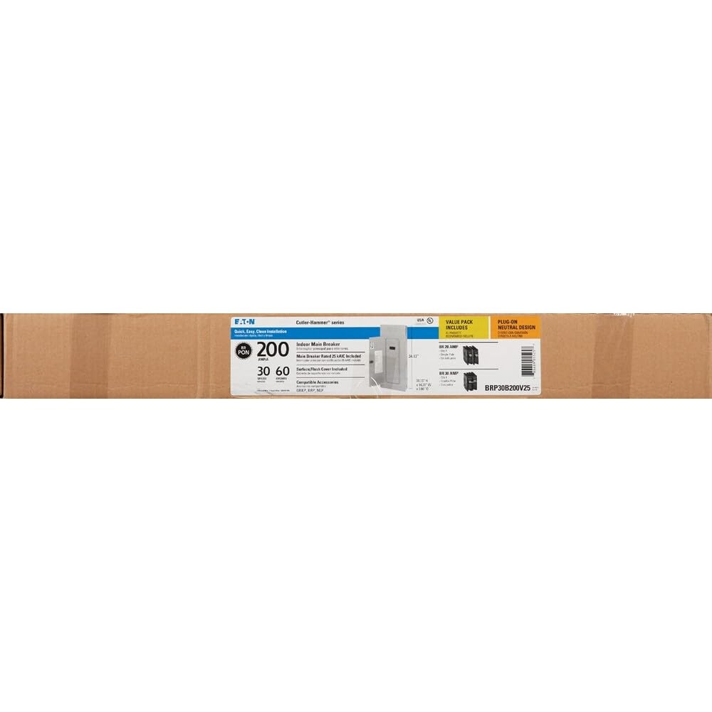 Eaton Cutler-Hammer 200 amps 240 volt 30 space 40 circuits Combination Mount Main Breaker Load Center