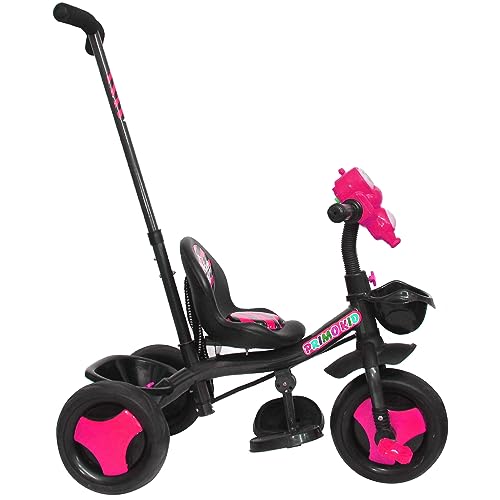 Image of Primo Kid Toys Tricycle for Kids 1 Years+, Plug & Play Tricycle for Kids. Ride on with Safety Seat Belt, Dual Storage Space & Parental Handle.