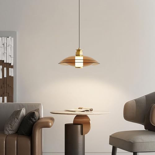 Lámparas suspendidas creativas para iluminar mesas oscuras de comedor 7