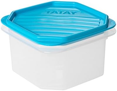 TATAY Food Storage, Airtight, 4.7 L of Capacity, Flexible Pressure Lid, BPA free, Suitable Microwave and Dishwasher, Blue. Measures: 28,5 x 18,5 x 12,2 cm