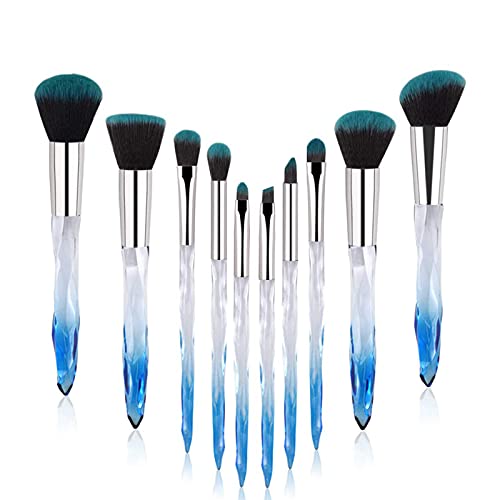 Yuwaku Makeup Brushes 10pcs Premium Synthetic Foundation Blending