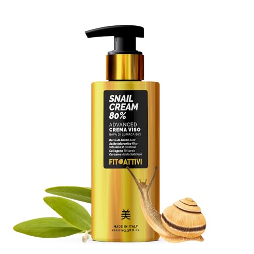 Crema Viso Bava Di Lumaca 85% Antirughe 100 Ml Con Acido Ialuronico Vitamina C/E Argan E Revetrolo, Idratante Viso Naturale Per Pelle Radiosa E Giovane Uomo E Donna - Purelift Di Fitoattivi - 2