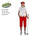 Golf Knickers Ladies Select A Style Outfit - Matching Golf Cap - Red - Waist 12 - Sock - Navy/Taupe/Red