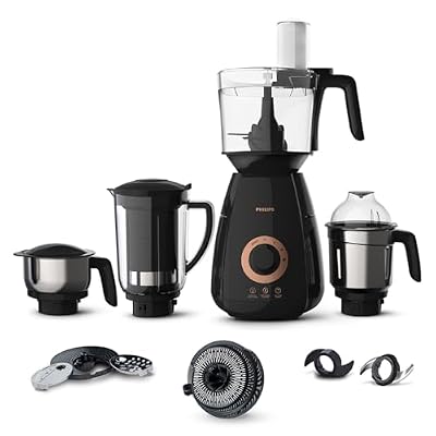 Philips Stainless Steel Mixer Grinder HL7707/01, 750W, 4 Jars
