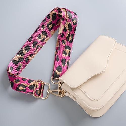 Image of chushui Leopard Print Purse Strap for Women,Adjustable Crossbody Bag Strap
