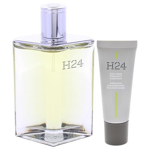 H24 by Hermes for Men – 2 Stück Geschenkset 3,3 oz EDP Spray, 0,68 oz Face Moisturizer – Ansicht 2