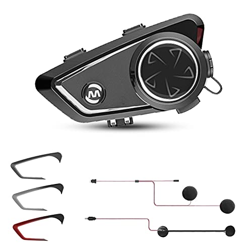 Auriculares Bluetooth de motocicleta de 2 personas con walkie-talkie de 700m IP67