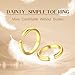 HAIAISO 14K Gold Filled Toe Rings for Women Adjustable Toe Ring Open Band Toe Ring Summer Beach Foot Jewelry