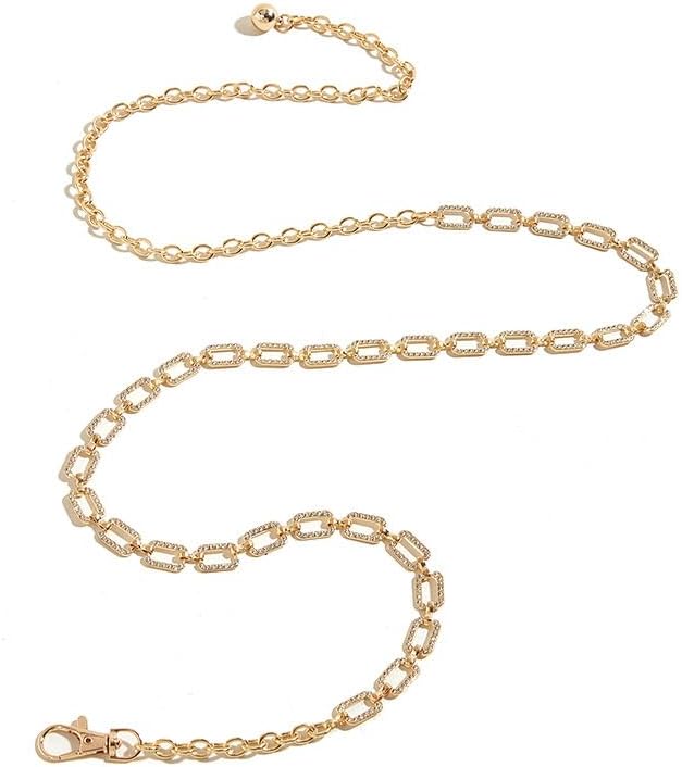 Womens Rhinestone-Waist-Chain-Belts Sparkly Silver Bridal Bling-Belt for Wedding Dresses - Image 2